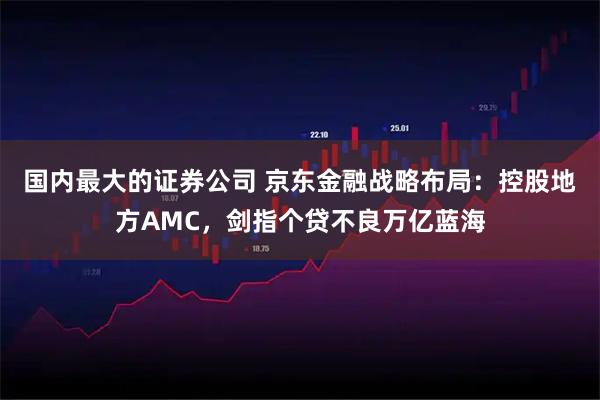 国内最大的证券公司 京东金融战略布局：控股地方AMC，剑指个贷不良万亿蓝海